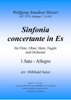 Sinfonia concertante in Es-1.Satz (C), Wolfgang Amadeus Mozart  / Willibald Tatzer