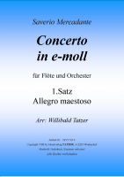 Concerto in e-moll (C-D), Saverio Mercadante / Willibald Tatzer