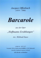 Barcarole (B),  Jacques Offenbach / Willibald Tatzer