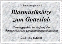 Blasmusiksätze zum Gotteslob-15, 2.Tenorsax-B