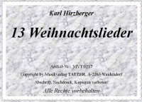13 Weihachtslieder, Karl Hirzberger