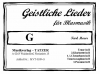 Geistliche Lieder-Heft G, Karl Moser